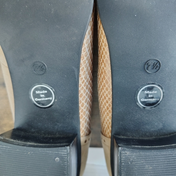 Jenny By Ara Leather Suede Heel Pumps US 10 G Womens Classic Block Heel Pumps - Picture 11 of 17